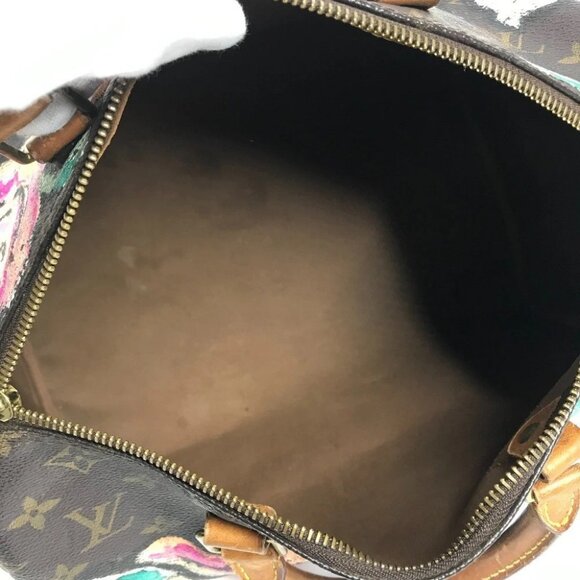 LOUIS VUITTON M48610 Monogram Rose Speedy30 Hand Bag MonogramCanvas Brown/pink - Picture 15 of 15
